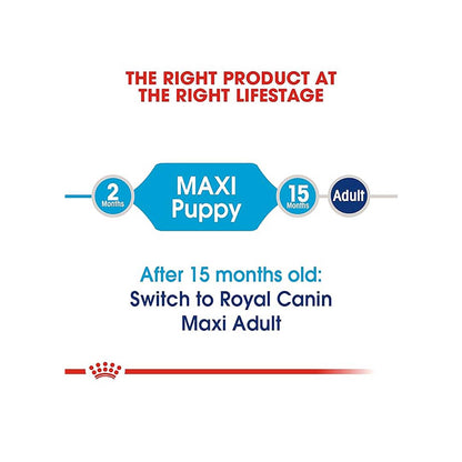 Royal Canin Maxi Puppy Food, 1 Kg, Dry Food, Supports Immune System & Digestive Health, Promotes Long Controlled Growth