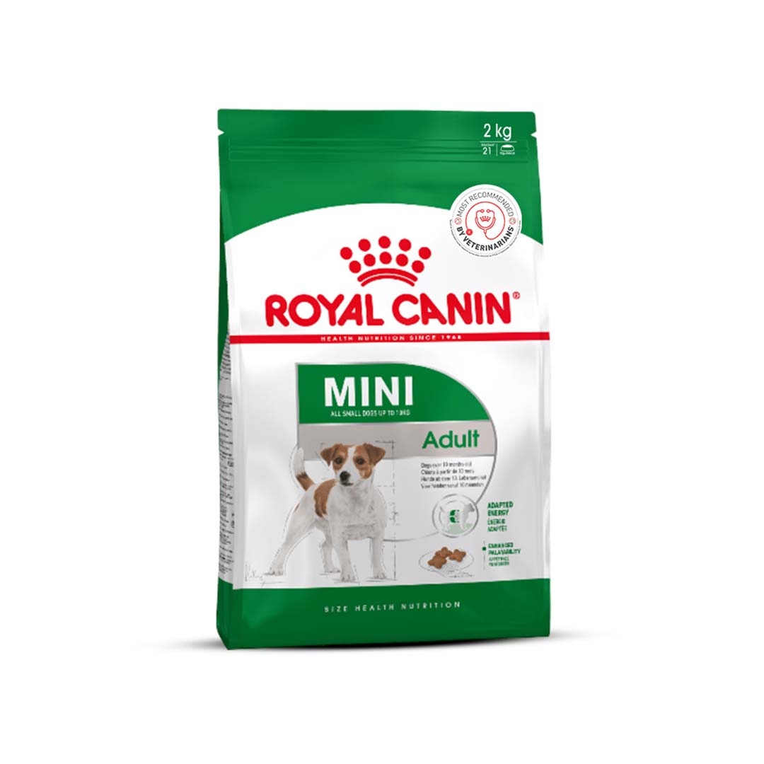 Royal Canin Mini Adult Dog Food, 2 Kg, Dry Food, Supports Digestive Health & Dental Hygiene, Maintains Ideal Weight