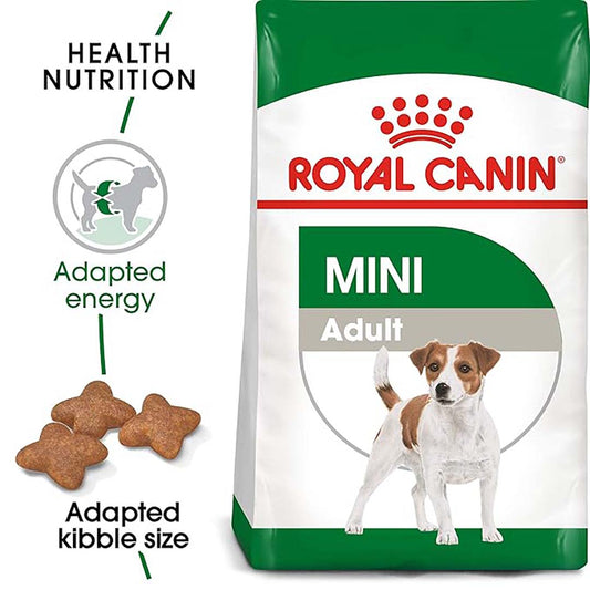 Royal Canin Mini Adult Dog Food, 2 Kg, Dry Food, Supports Digestive Health & Dental Hygiene, Maintains Ideal Weight