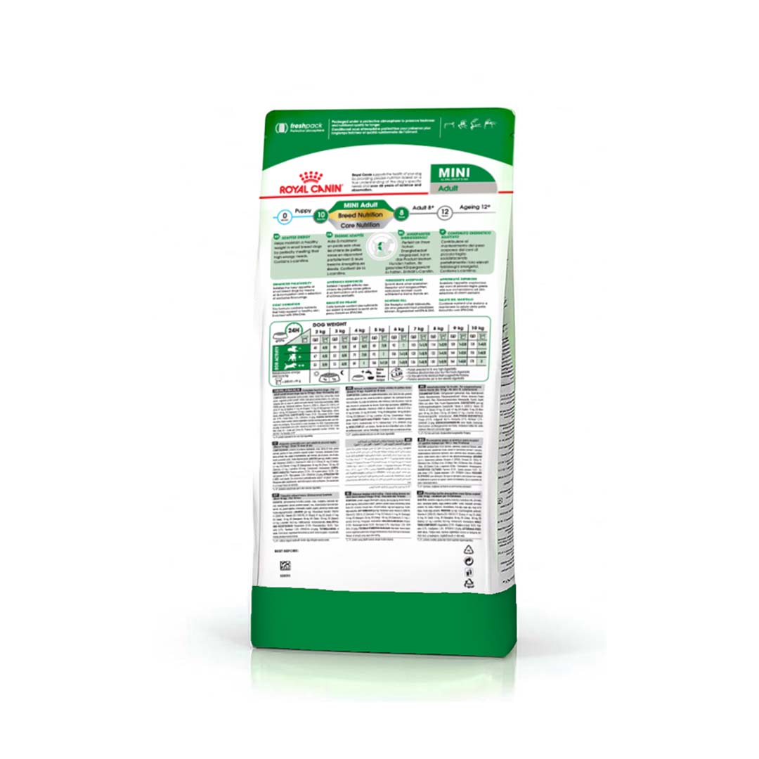 Royal Canin Mini Adult Dog Food, 2 Kg, Dry Food, Supports Digestive Health & Dental Hygiene, Maintains Ideal Weight