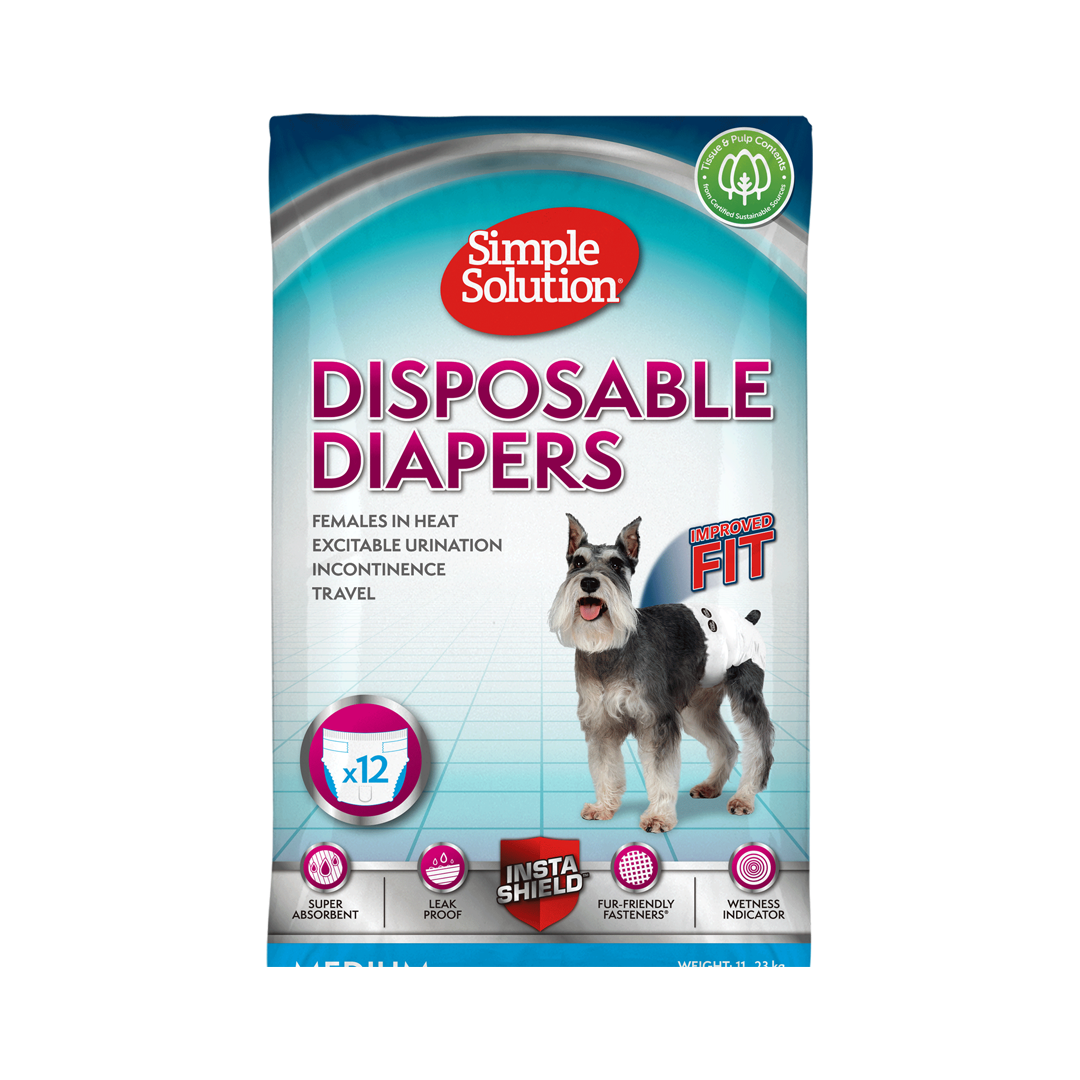 Simple Solution Disposable Diapers Medium: 38-58cm, 12pcs