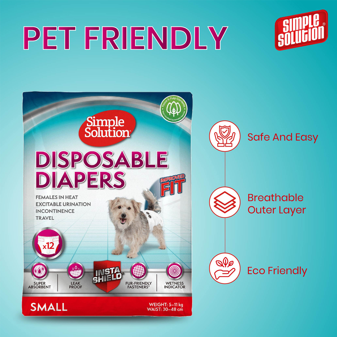 Simple Solution Disposable Diapers Small: 30-48cm, 12pcs