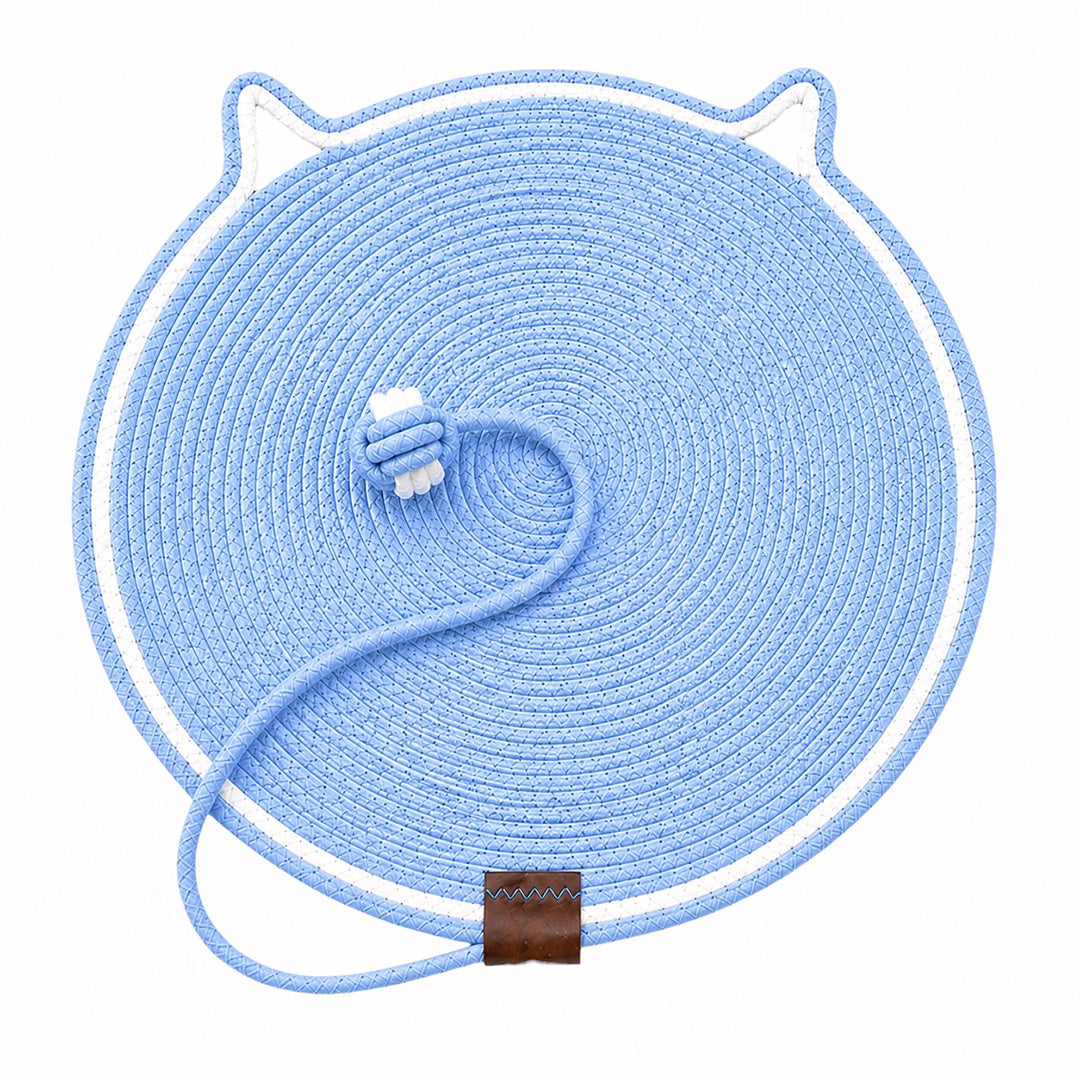 Talking Dog Club  Talking Dog Club - Cat Rope Mat - Blue