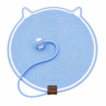 Talking Dog Club  Talking Dog Club - Cat Rope Mat - Blue