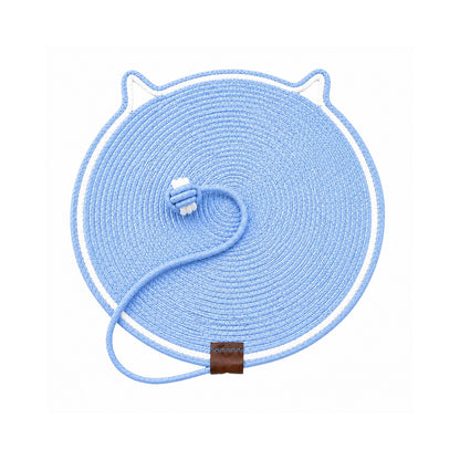 Talking Dog Club - Cat Rope Mat - Blue