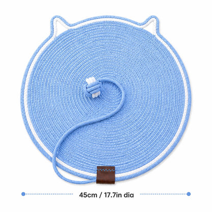 Talking Dog Club  Talking Dog Club - Cat Rope Mat - Blue