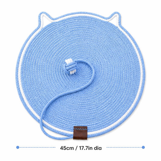 Talking Dog Club  Talking Dog Club - Cat Rope Mat - Blue