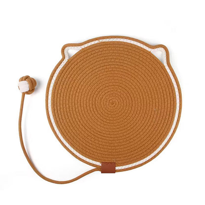 Talking Dog Club  Talking Dog Club - Cat Rope Mat - Brown