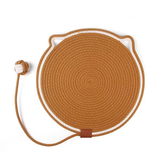 Talking Dog Club  Talking Dog Club - Cat Rope Mat - Brown