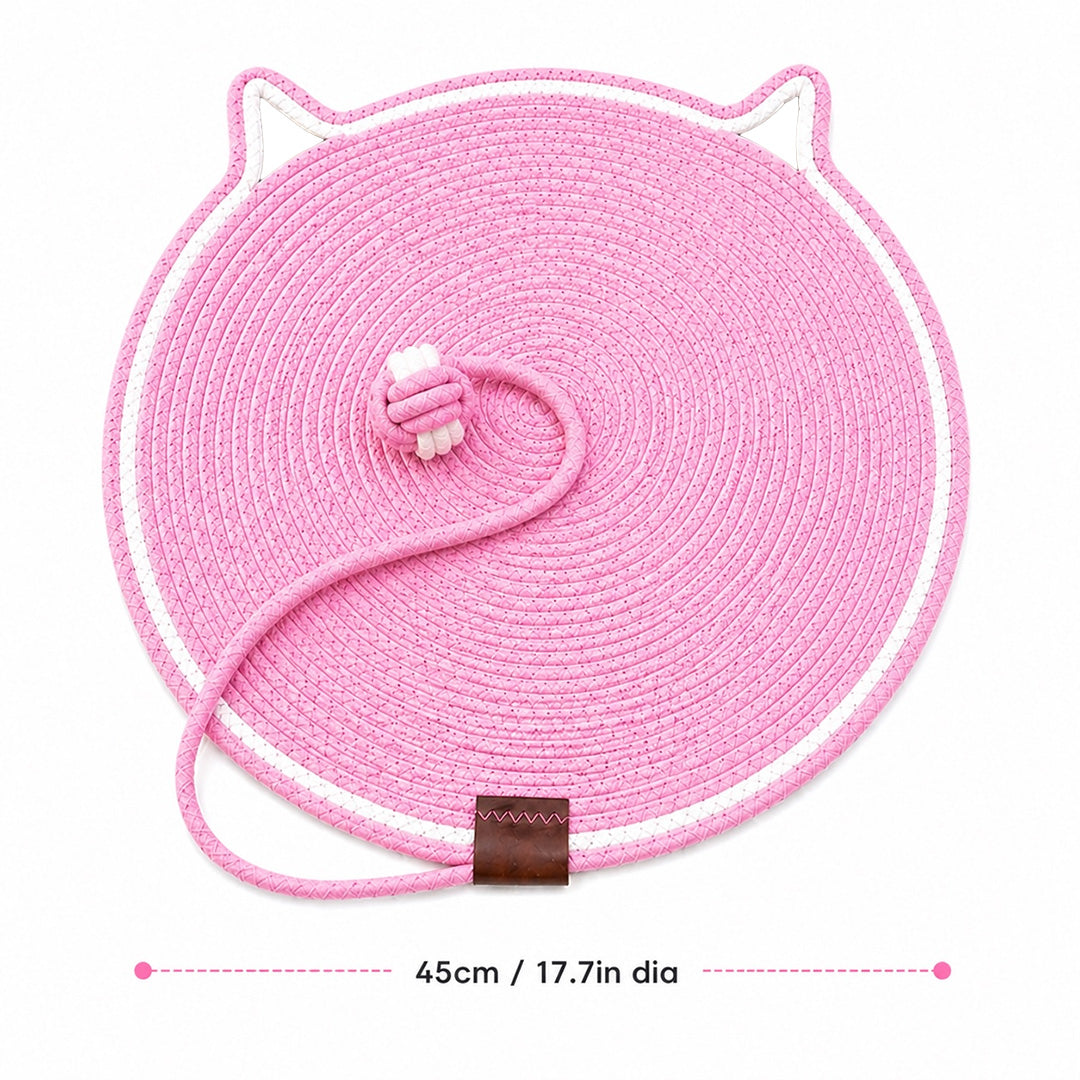 Talking Dog Club  Talking Dog Club - Cat Rope Mat - Pink