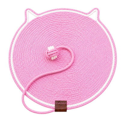 Talking Dog Club  Talking Dog Club - Cat Rope Mat - Pink