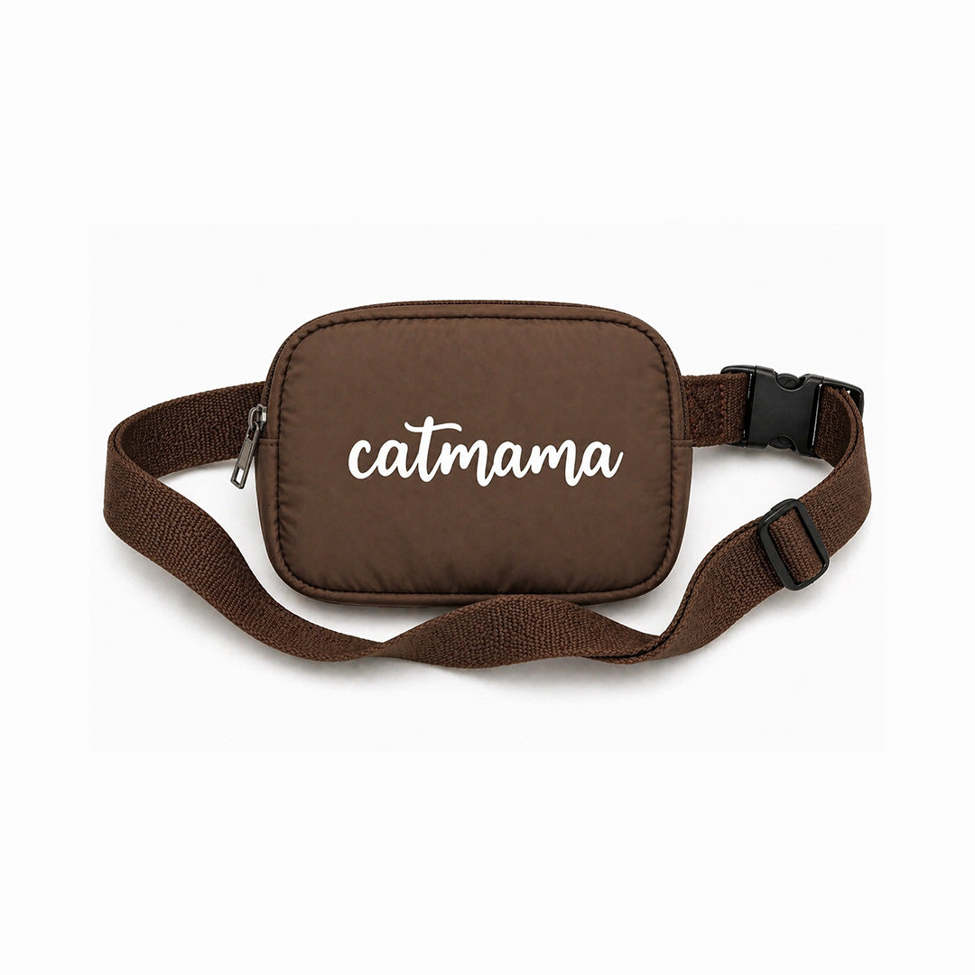 Talking Dog Club  Talking Dog Club - Catmama Crossbody Treat & Walk Bag - Brown