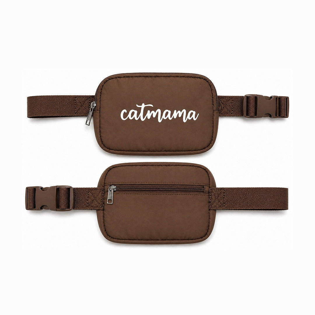 Talking Dog Club  Talking Dog Club - Catmama Crossbody Treat & Walk Bag - Brown