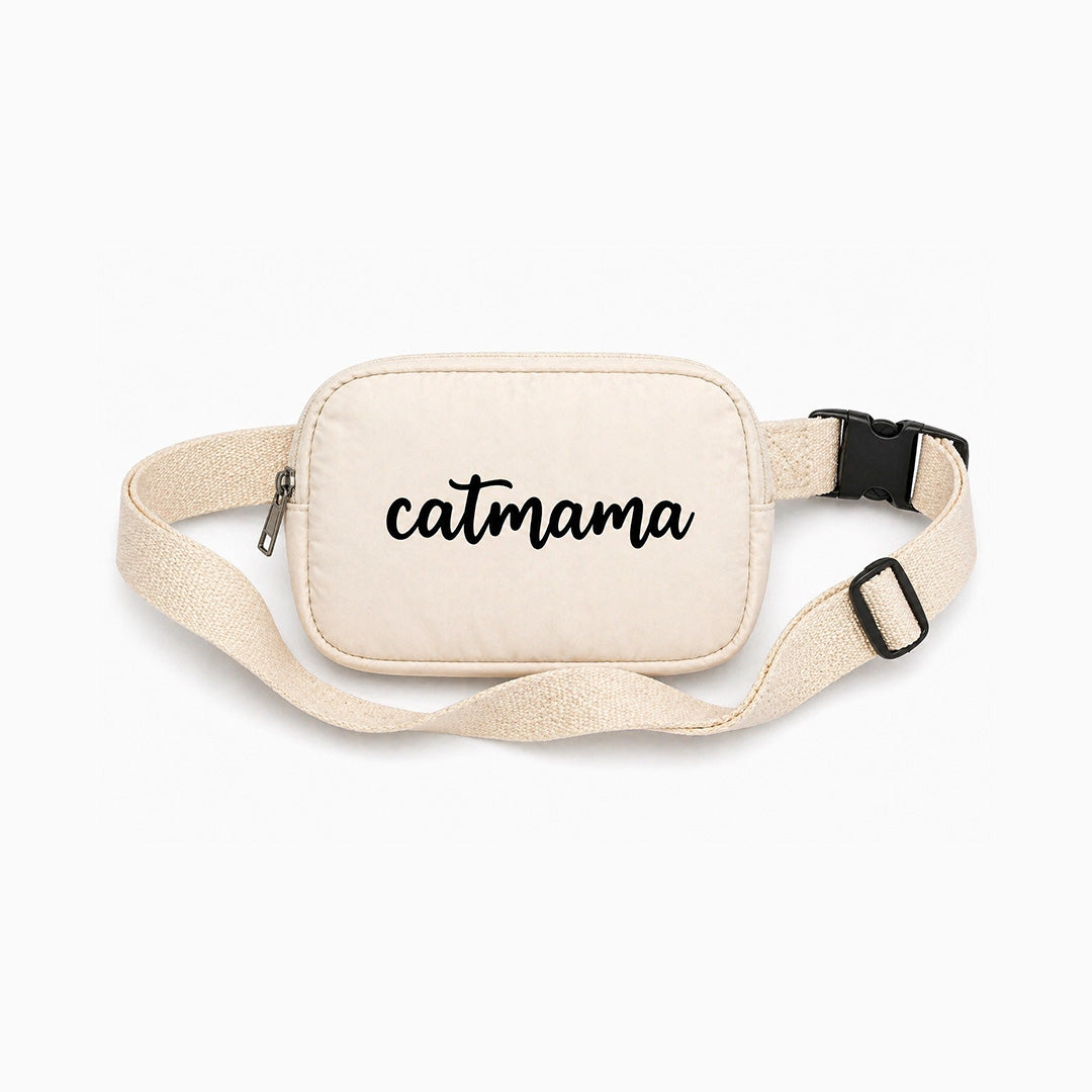 Talking Dog Club  Talking Dog Club - Catmama Crossbody Treat & Walk Bag - Cream