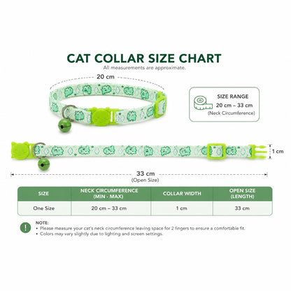 Talking Dog Club  Talking Dog Club - Everyday Cat Collars - With Attached Bell - Dino