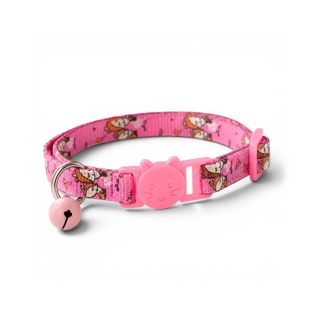 Talking Dog Club - Everyday Cat Collars - With Attached Bell - Fox