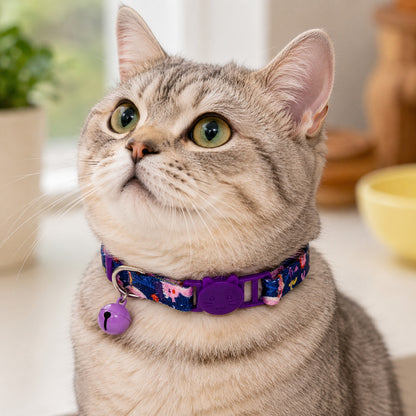 Talking Dog Club  Talking Dog Club - Everyday Cat Collars - With Attached Bell - Sea Horse