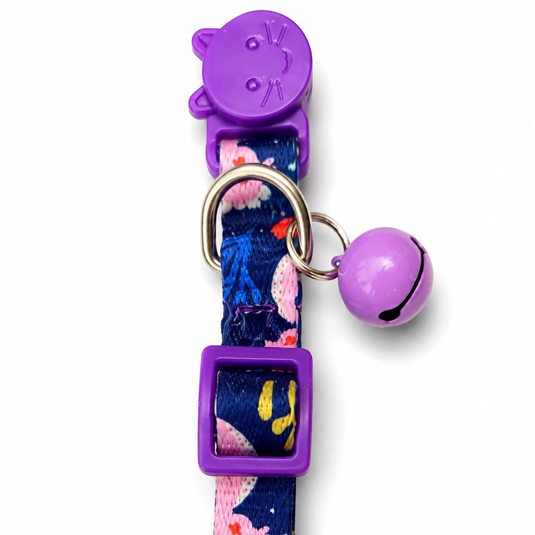 Talking Dog Club  Talking Dog Club - Everyday Cat Collars - With Attached Bell - Sea Horse