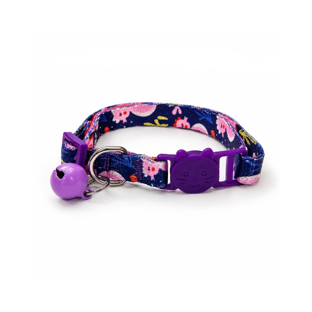Talking Dog Club - Everyday Cat Collars - With Attached Bell - Sea Horse