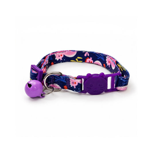 Talking Dog Club - Everyday Cat Collars - With Attached Bell - Sea Horse