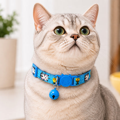 Talking Dog Club  Talking Dog Club - Everyday Cat Collars - With Attached Bell - Unicorn Cat