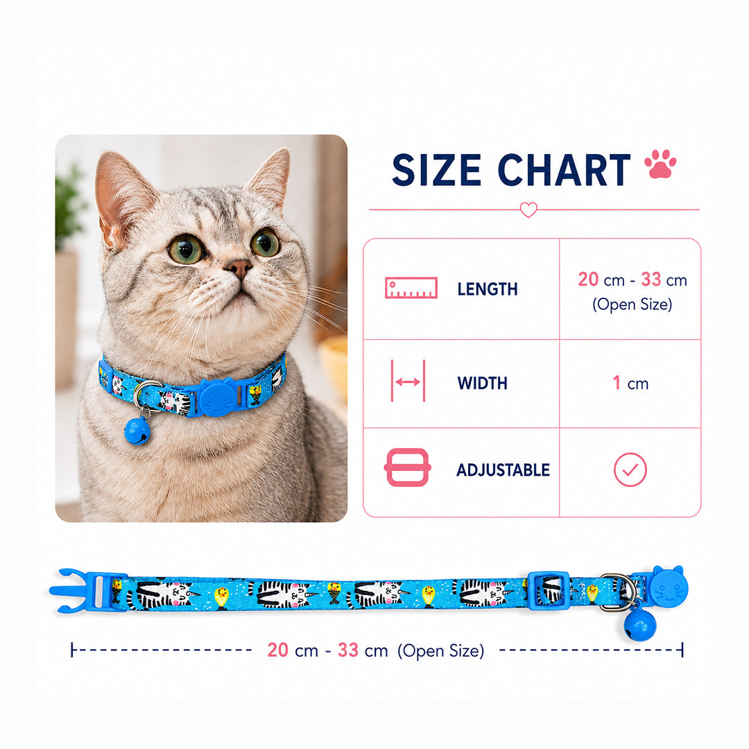 Talking Dog Club  Talking Dog Club - Everyday Cat Collars - With Attached Bell - Unicorn Cat