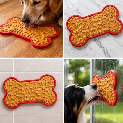 Talking Dog Club  Talking Dog Club - Lickable - Bone Shape Lick Mat