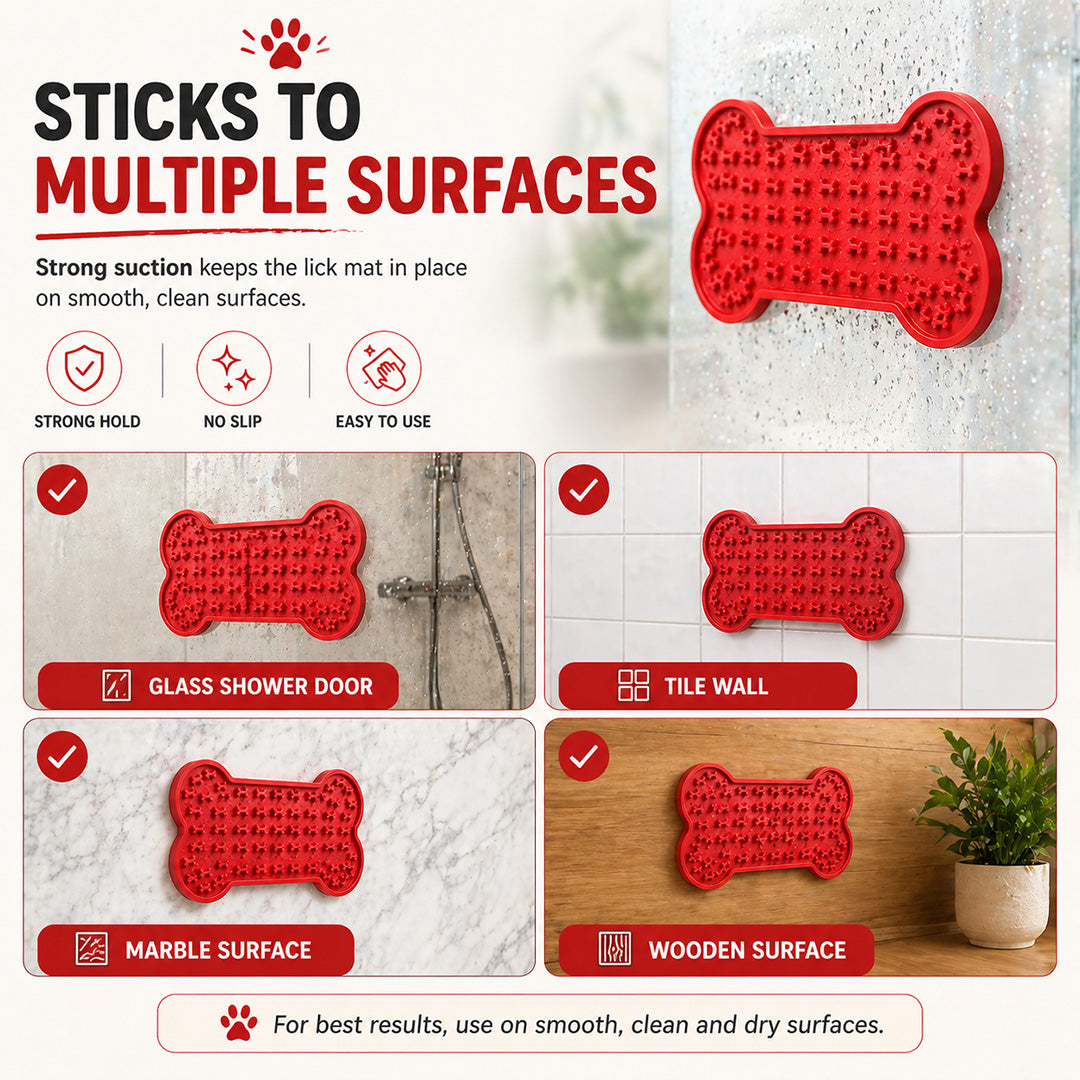 Talking Dog Club  Talking Dog Club - Lickable - Bone Shape Lick Mat