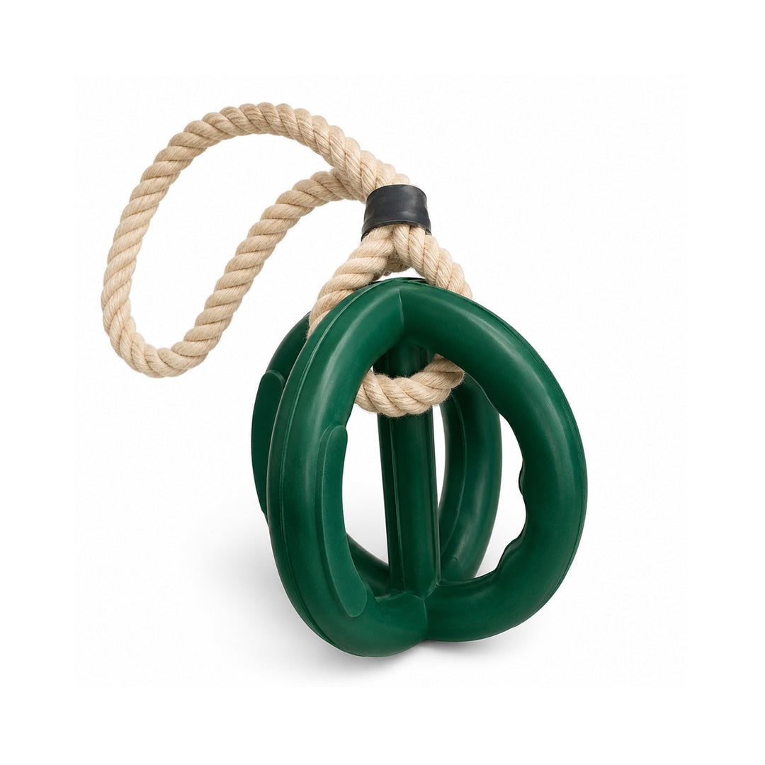Talking Dog Club - Sturdy - Dual Grip Oval Toy with Rope