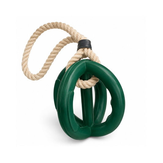 Talking Dog Club - Sturdy - Dual Grip Oval Toy with Rope