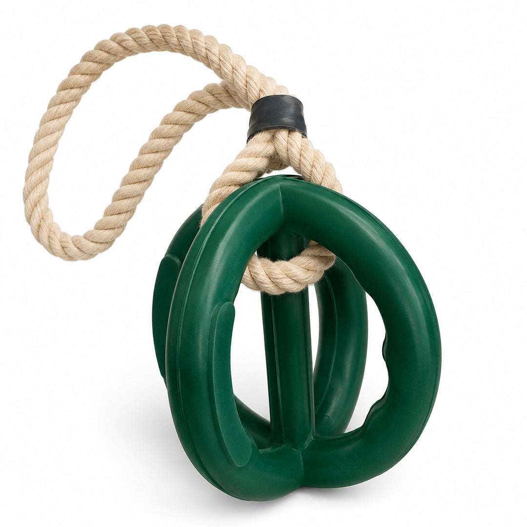 Talking Dog Club  Talking Dog Club - Sturdy - Dual Grip Oval Toy with Rope