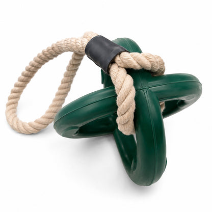 Talking Dog Club  Talking Dog Club - Sturdy - Dual Grip Oval Toy with Rope