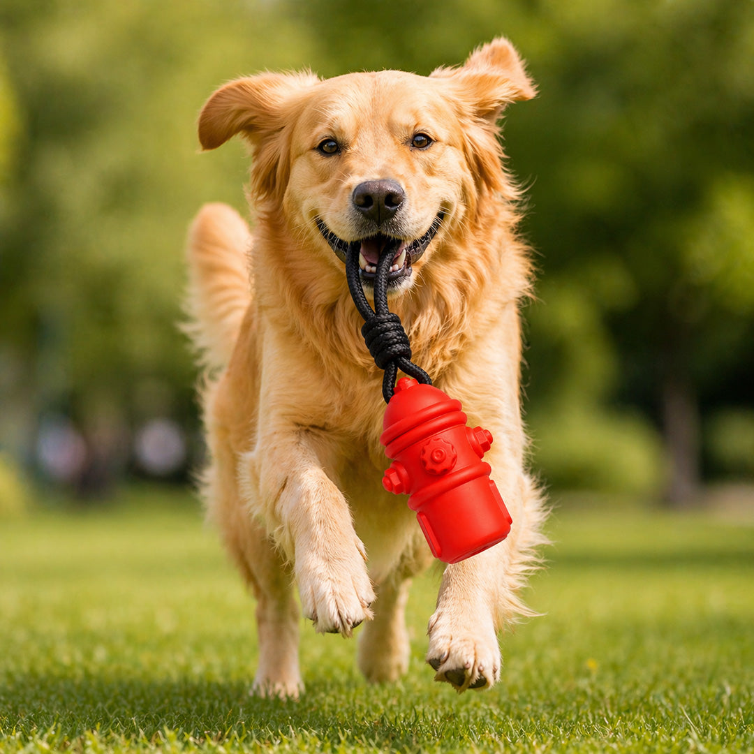 Talking Dog Club  Talking Dog Club - Sturdy - Fire Hydrant Toy with Rope