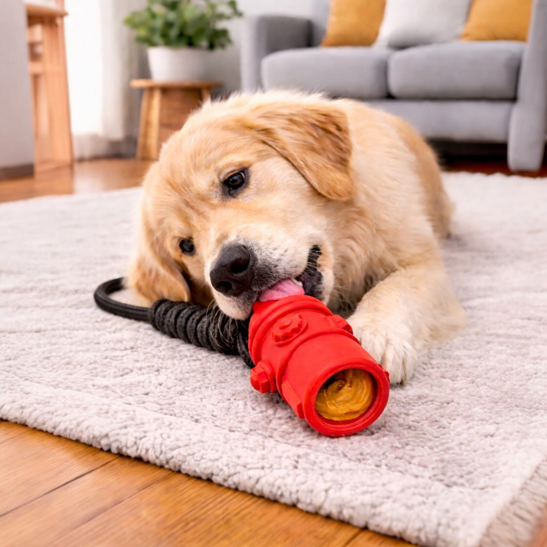 Talking Dog Club  Talking Dog Club - Sturdy - Fire Hydrant Toy with Rope