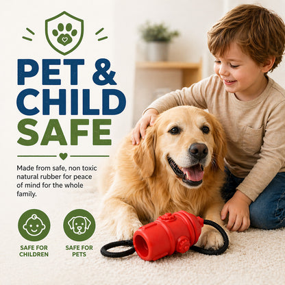 Talking Dog Club  Talking Dog Club - Sturdy - Fire Hydrant Toy with Rope