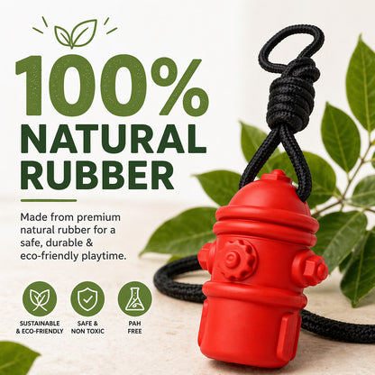 Talking Dog Club  Talking Dog Club - Sturdy - Fire Hydrant Toy with Rope