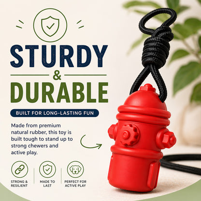 Talking Dog Club  Talking Dog Club - Sturdy - Fire Hydrant Toy with Rope