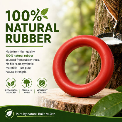 Talking Dog Club  Talking Dog Club - Sturdy - Ringa a Ring- Natural Rubber Toy