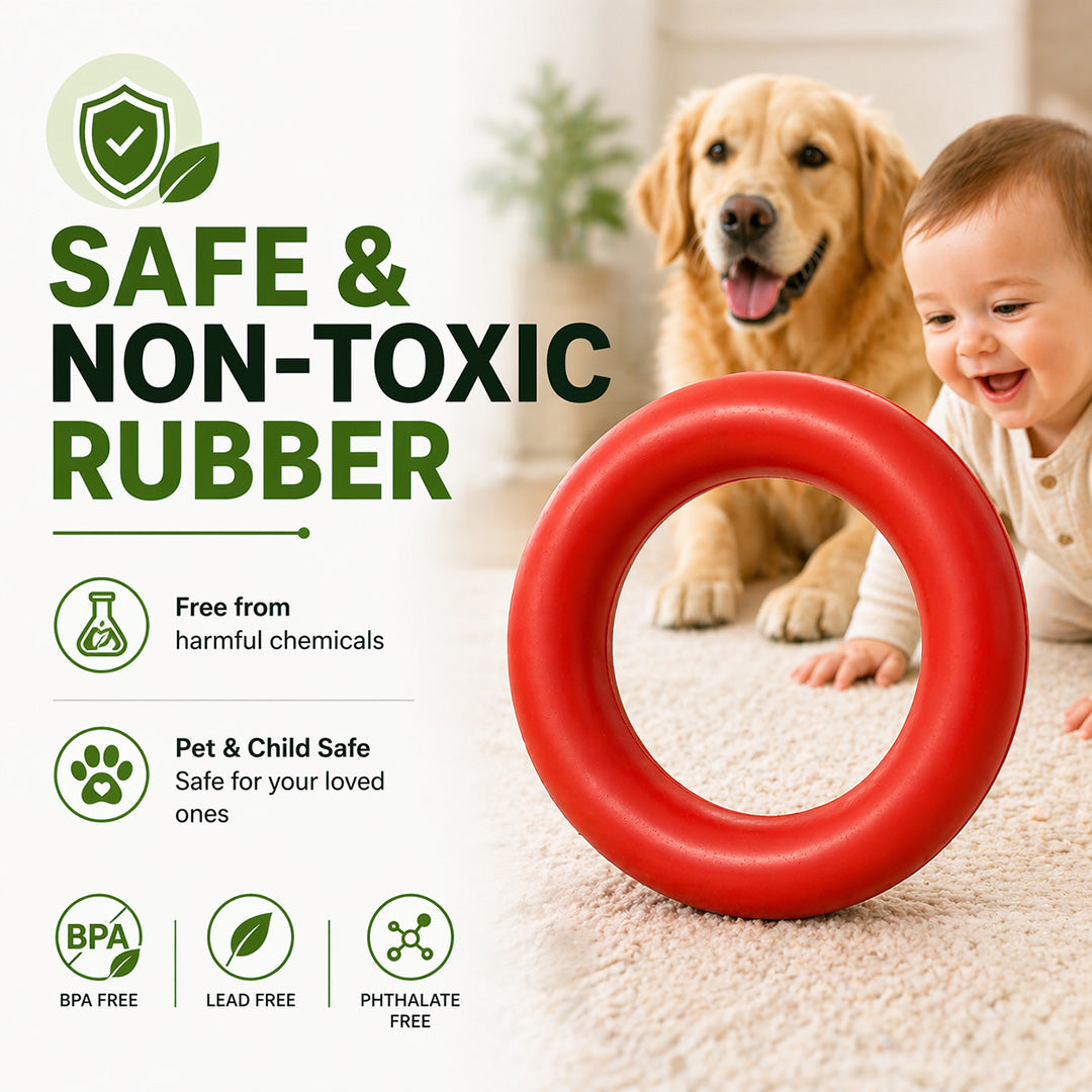 Talking Dog Club  Talking Dog Club - Sturdy - Ringa a Ring- Natural Rubber Toy
