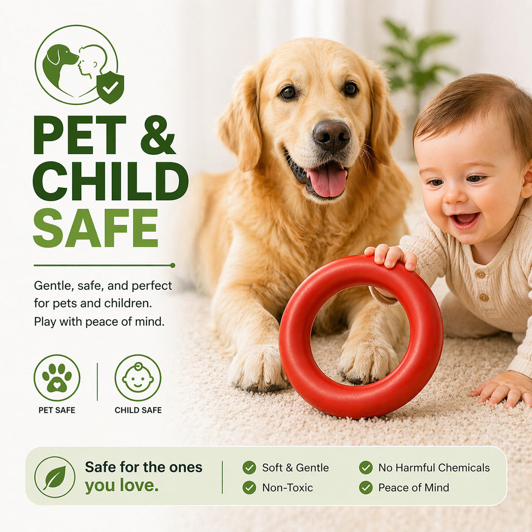 Talking Dog Club  Talking Dog Club - Sturdy - Ringa a Ring- Natural Rubber Toy