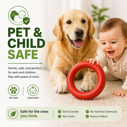 Talking Dog Club  Talking Dog Club - Sturdy - Ringa a Ring- Natural Rubber Toy