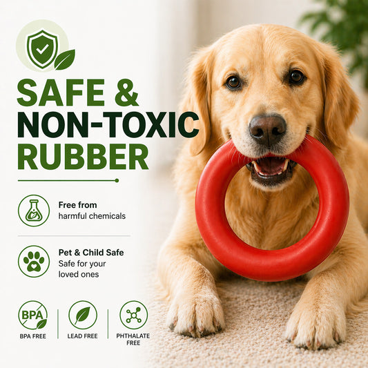 Talking Dog Club  Talking Dog Club - Sturdy - Ringa a Ring- Natural Rubber Toy