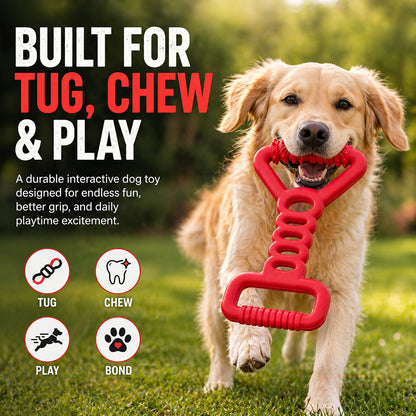 Talking Dog Club  Talking Dog Club - Sturdy - Tug Off - Natural Rubber Toy