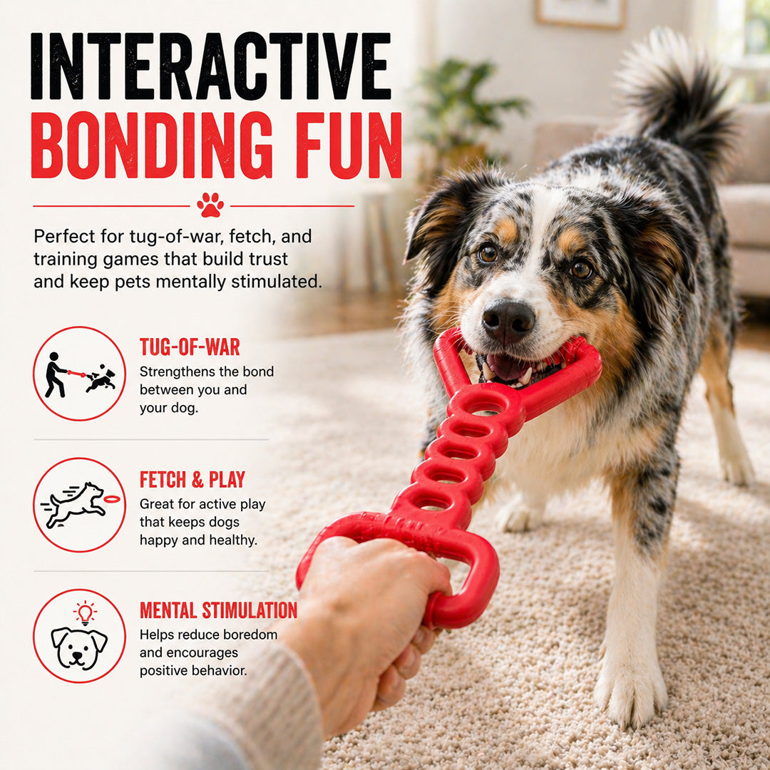 Talking Dog Club  Talking Dog Club - Sturdy - Tug Off - Natural Rubber Toy