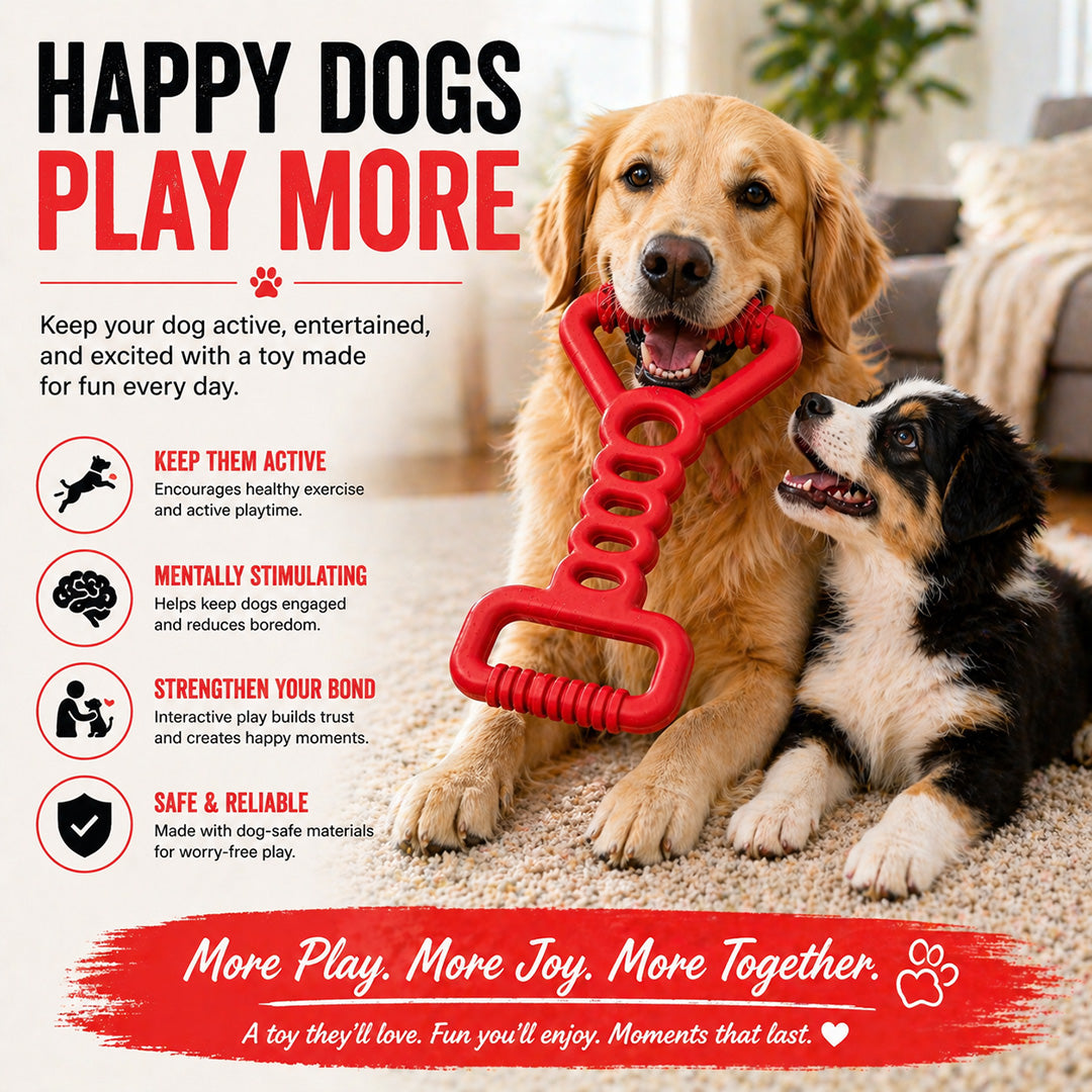 Talking Dog Club  Talking Dog Club - Sturdy - Tug Off - Natural Rubber Toy
