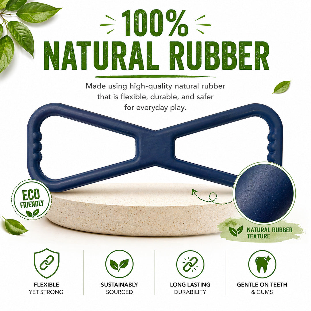 Talking Dog Club  Talking Dog Club - Sturdy - XL Infinity Pull - Natural Rubber Toy