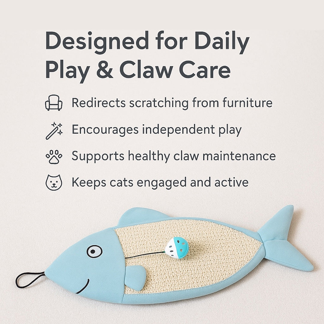 Talking Dog Club  2 in 1 Fish Scratcher Mat