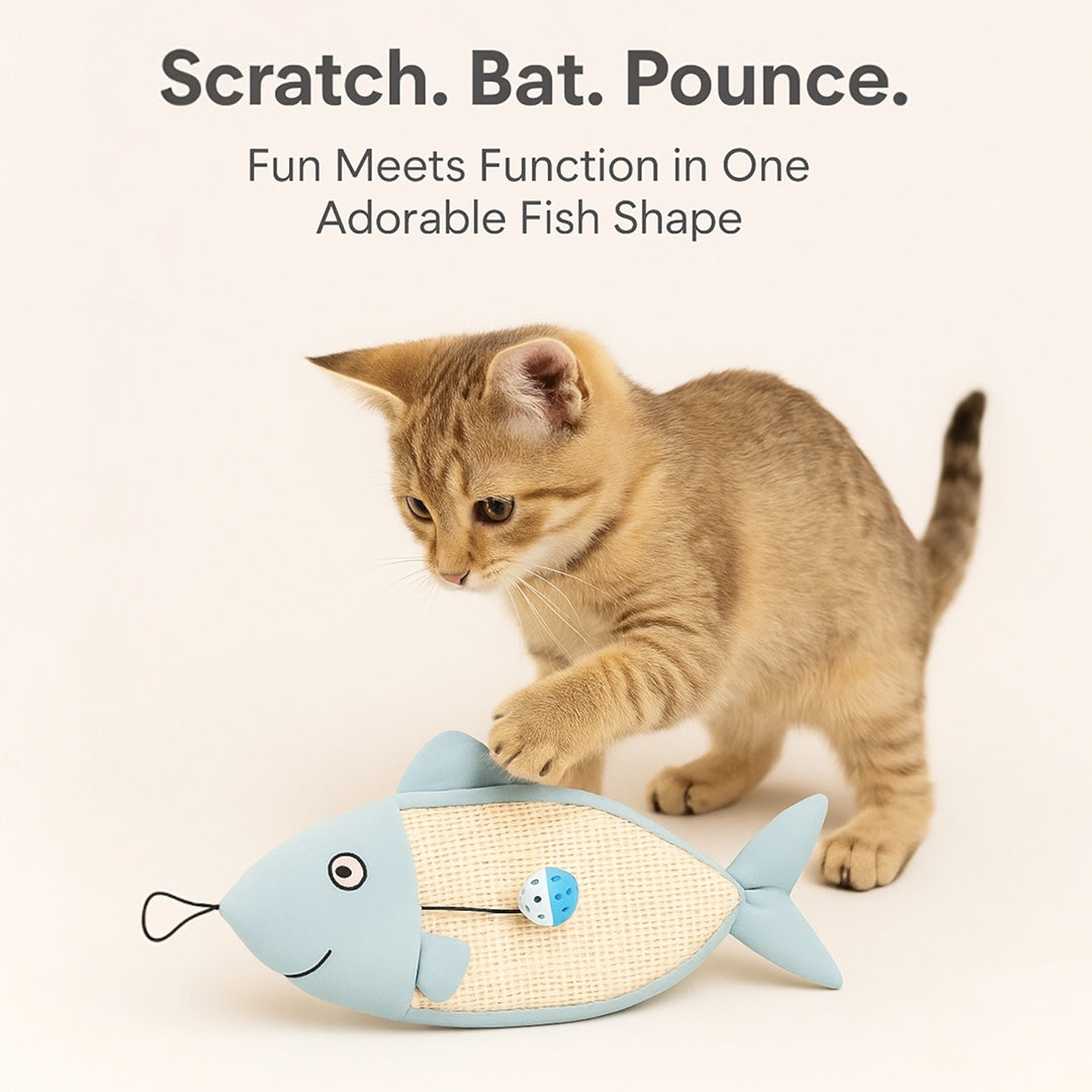Talking Dog Club  2 in 1 Fish Scratcher Mat