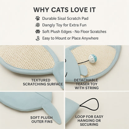 Talking Dog Club  2 in 1 Fish Scratcher Mat