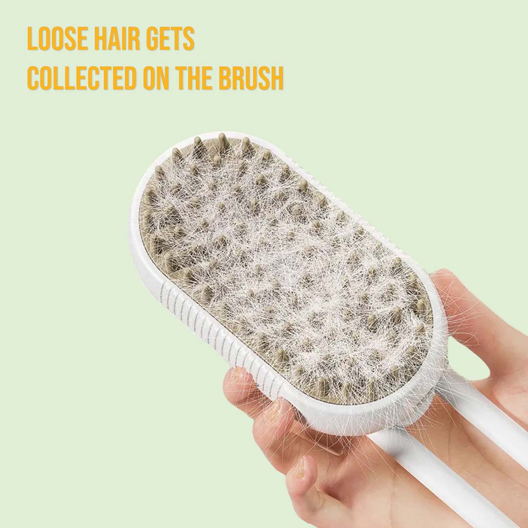 Talking Dog Club  3-in-1 Pet Steam Grooming Brush